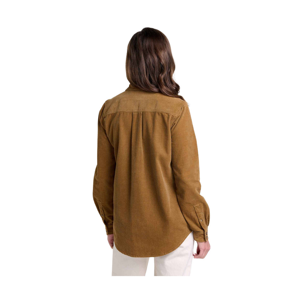 Toad & Co Women's Scouter Cord Long Sleeve Shirt - Honey Brown - ONLINE STORE CREDIT/EXCHANGE ONLY - Lenny's Shoe & Apparel