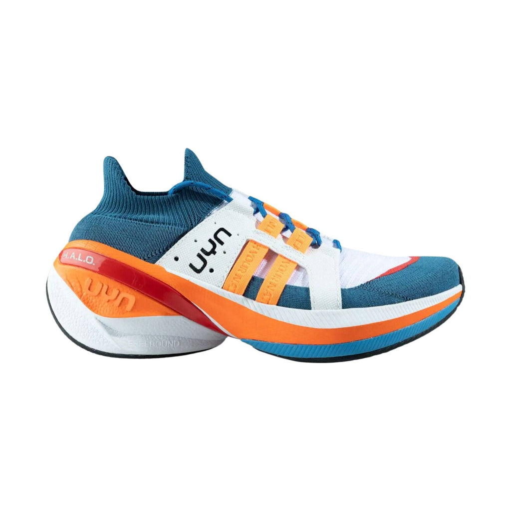 UYN Women's Synapsis Running Shoes - Blue/White/Orange - Lenny's Shoe & Apparel