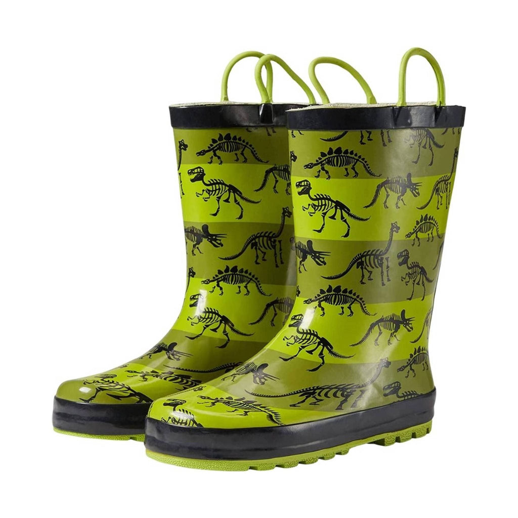 Western Chief Kids' Dino Bones Rain Boot - Green - Lenny's Shoe & Apparel