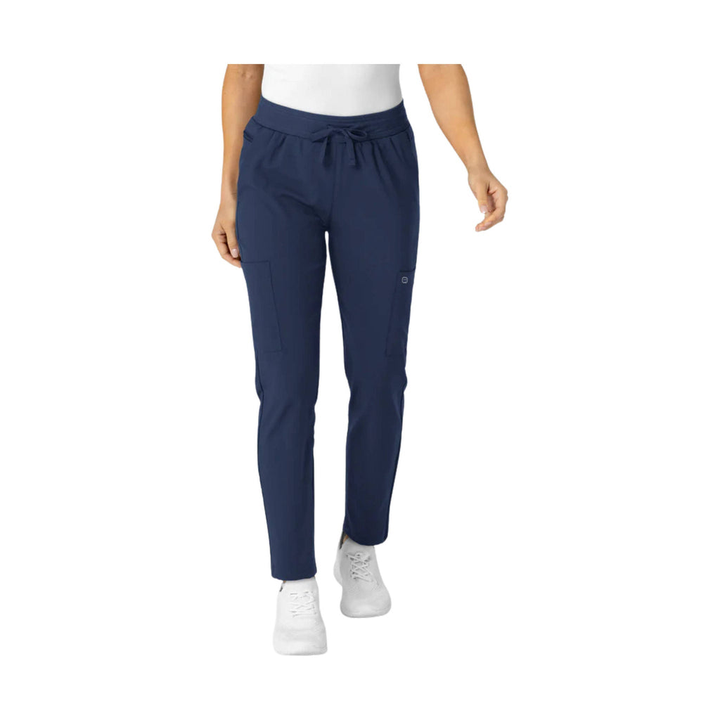 Wonder Wink Women's Flex n Reach Track Scrub Pant - Navy - Lenny's Shoe & Apparel