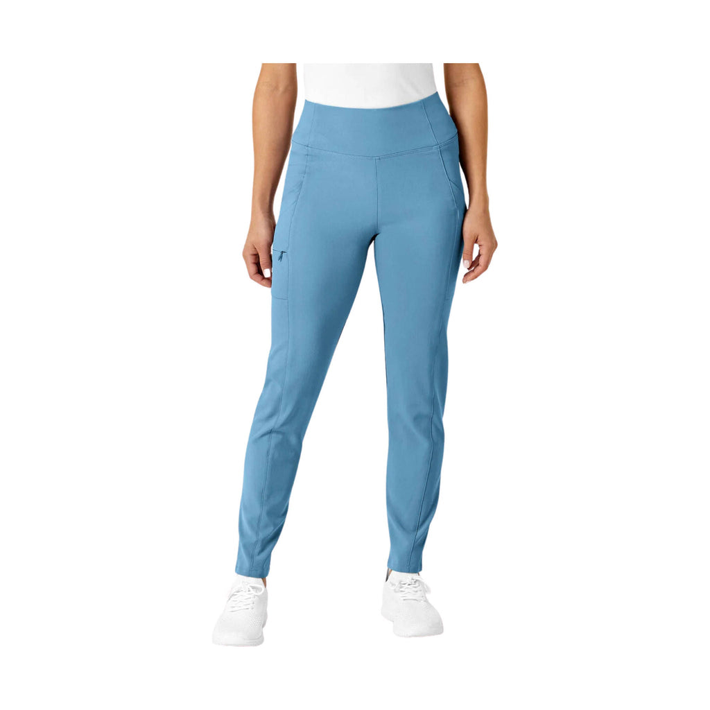 WonderWink Renew Women's High Waist Pant Power Scrub Pant - Bay Blue - Lenny's Shoe & Apparel