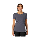 WonderWink Women's Silky Knit Short Sleeve Scrub Tee - Pewter - Lenny's Shoe & Apparel