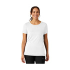 WonderWink Women's Silky Knit Short Sleeve Scrub Tee - White - Lenny's Shoe & Apparel