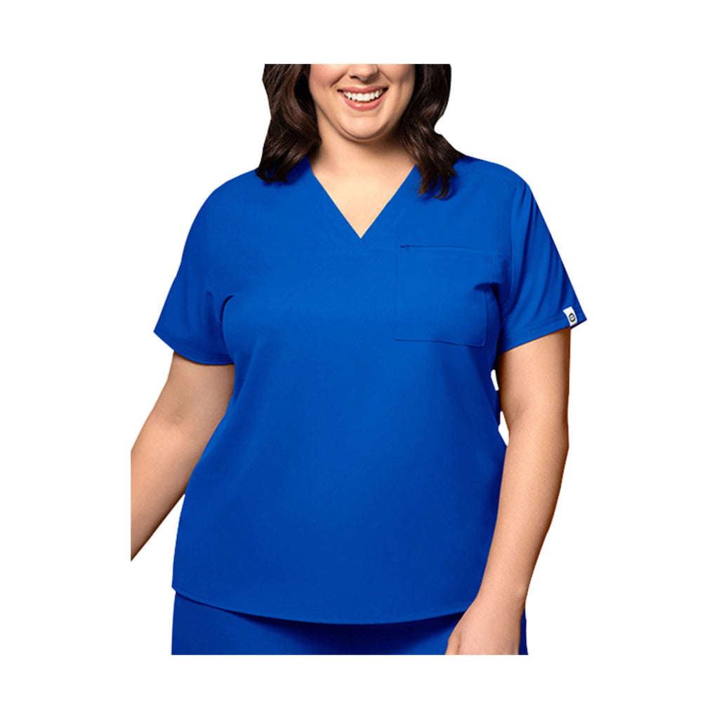 WonderWink Women's Thrive V - Neck Tuck - In Scrub Top - Royal - Lenny's Shoe & Apparel