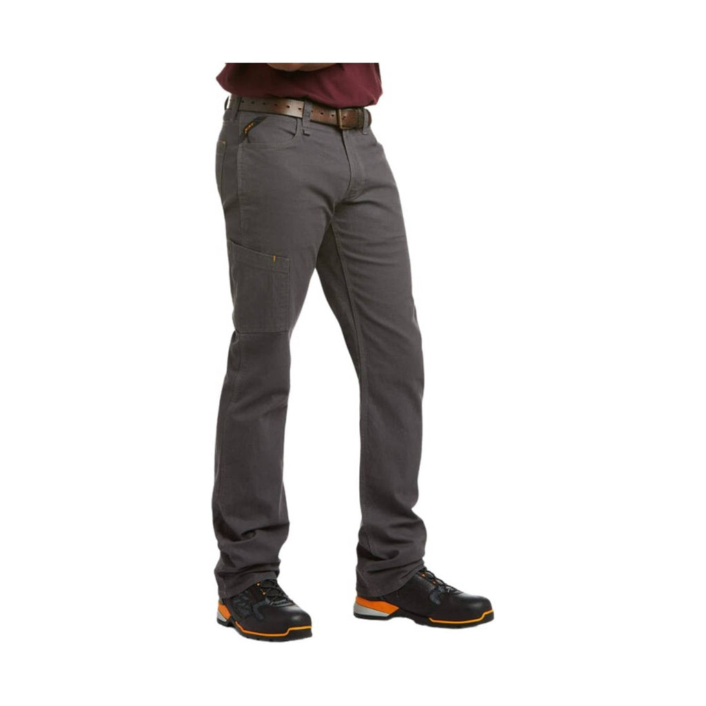 Ariat Men's Low Rise DuraStretch Straight Leg Pant - Gray - Lenny's Shoe & Apparel