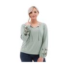 Aventura Women's Kateri Long Sleeve Top - Grey Mist - Lenny's Shoe & Apparel