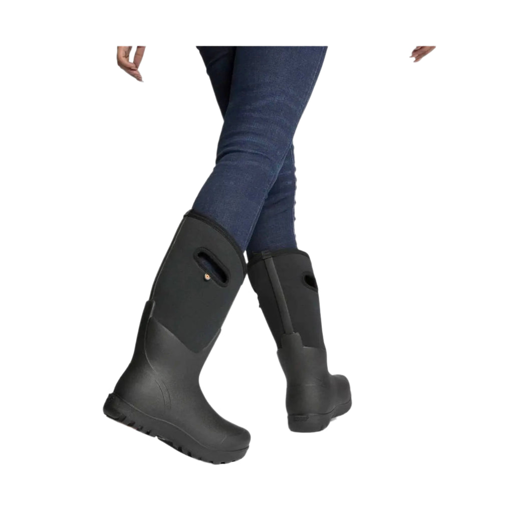 Bogs Women's Neo Classic Tall Pull On Rain Boot - Black - Lenny's Shoe & Apparel