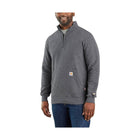 Carhartt Men's Flame Resistant Force Midweight Mock Neck Sweatshirt - Black Heather - Lenny's Shoe & Apparel