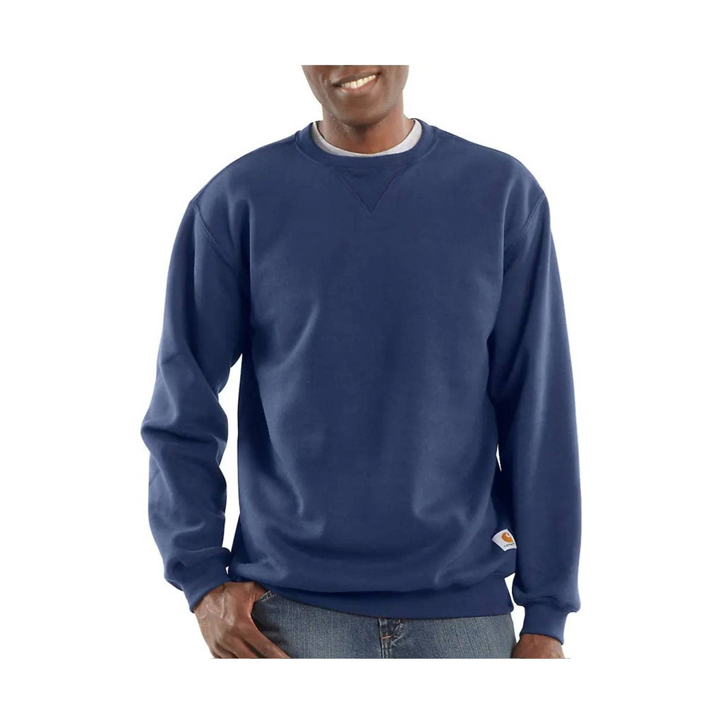 Carhartt Men's Midweight Crewneck Sweatshirt - New Navy - Lenny's Shoe & Apparel