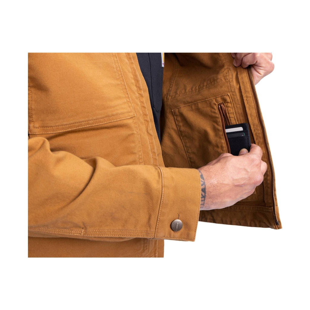 Carhartt Men's Rugged Flex Relaxed Fit Duck Jacket - Carhartt Brown - Lenny's Shoe & Apparel