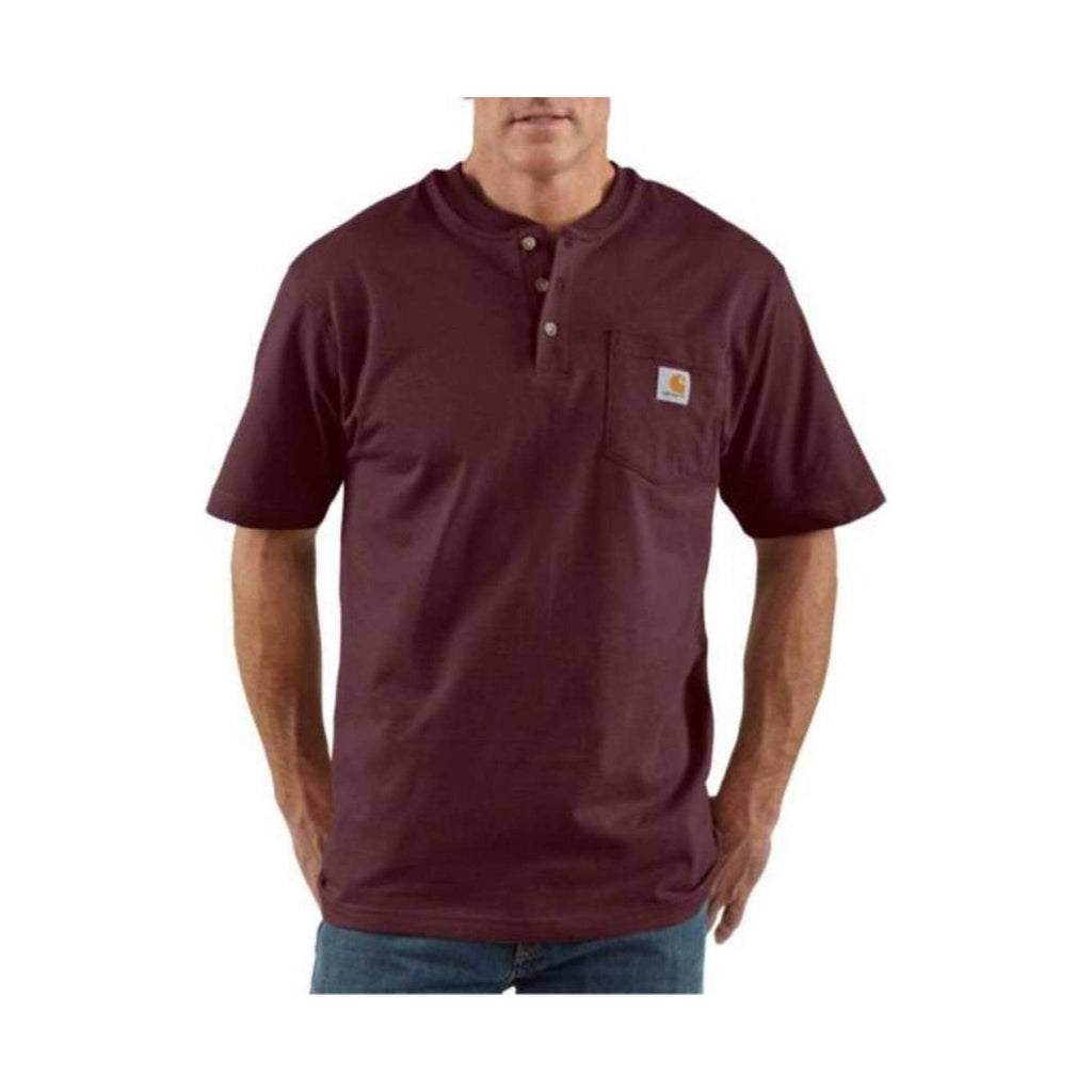 Carhartt Men's Workwear Short Sleeve Henley - Port - Lenny's Shoe & Apparel