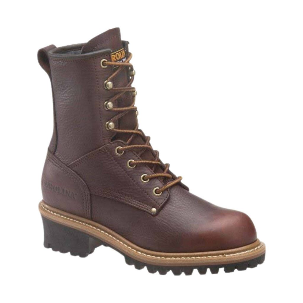 Carolina Women's Elm 8" Logger Steel Toe Work Boots - Brown - Lenny's Shoe & Apparel