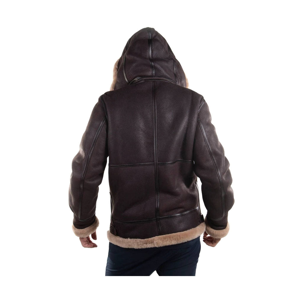 Cloud Nine Men's Sheepskin Bomber Jacket - Espresso - Lenny's Shoe & Apparel