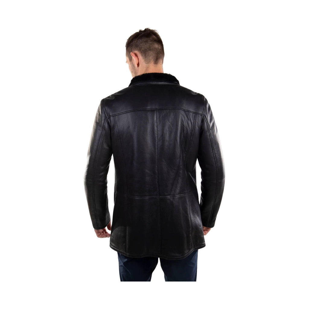 Cloud Nine Men's Sheepskin Frank Long Coat - Black - Lenny's Shoe & Apparel