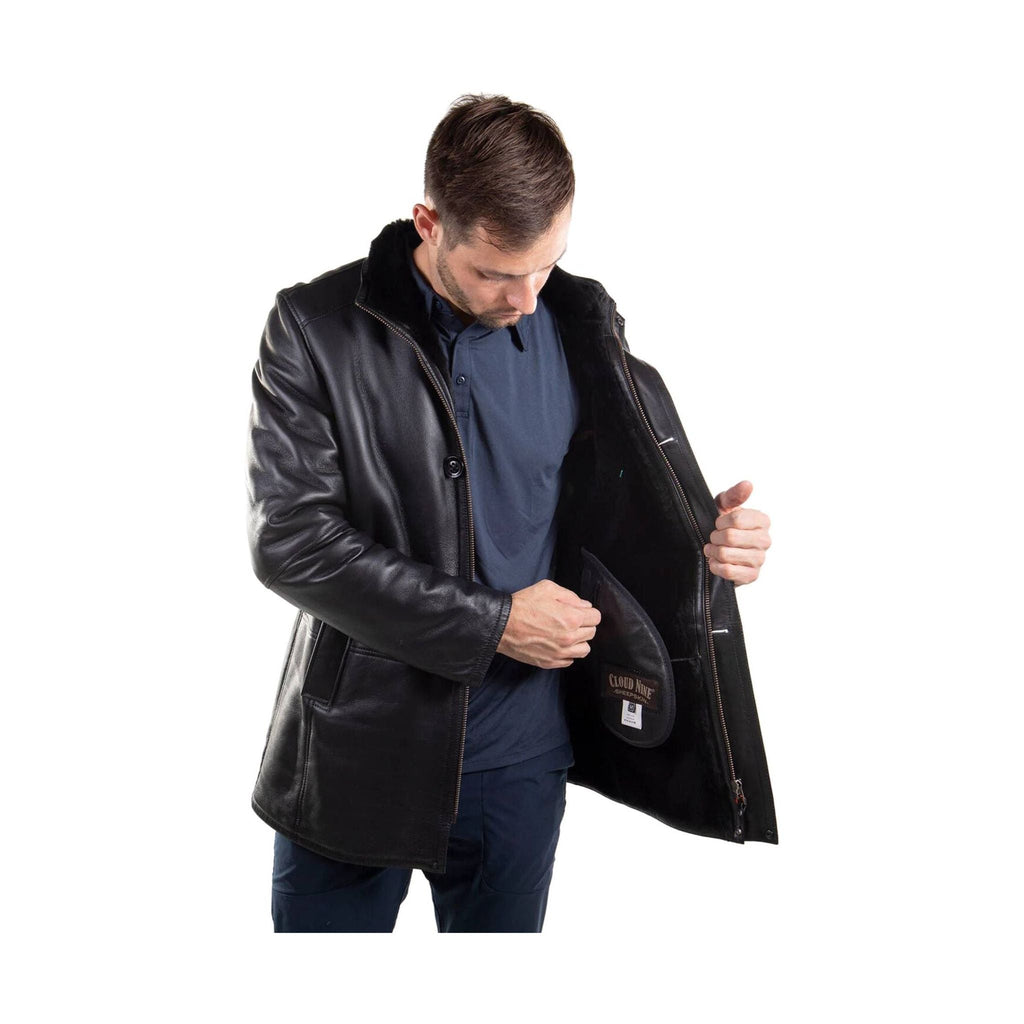 Cloud Nine Men's Sheepskin Frank Long Coat - Black - Lenny's Shoe & Apparel