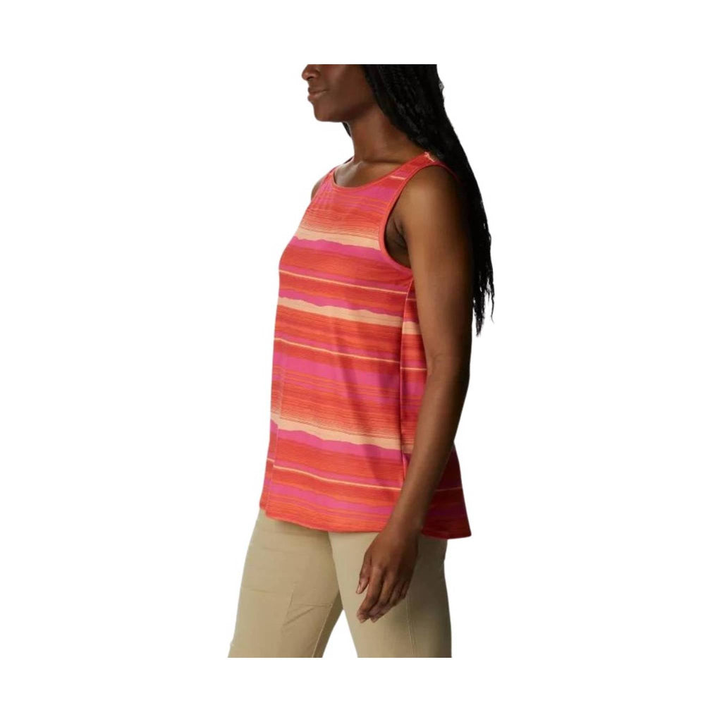 Columbia Women's Chill River Tank - Sunset Orange/Horizons Stripe - Lenny's Shoe & Apparel