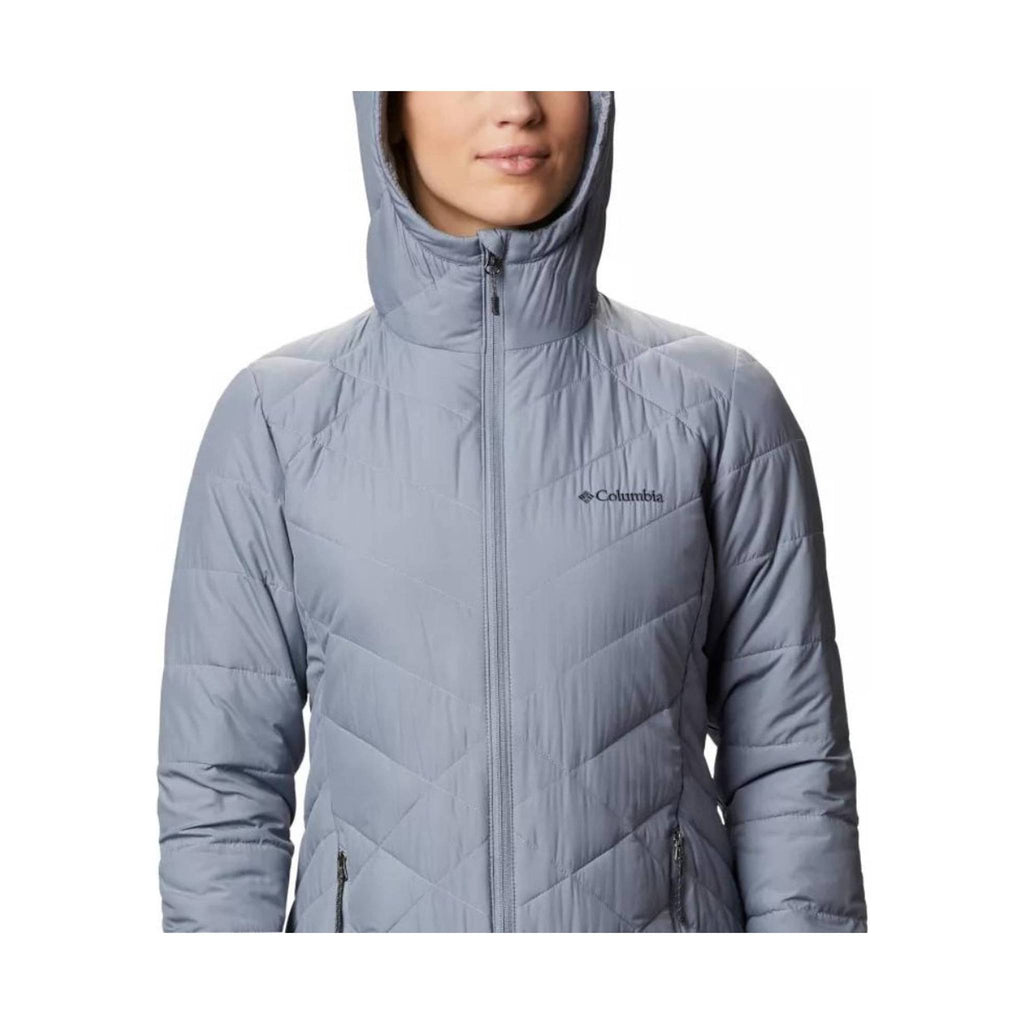 Columbia Women's Heavenly Long Hooded Jacket - Tradewinds Grey - Lenny's Shoe & Apparel