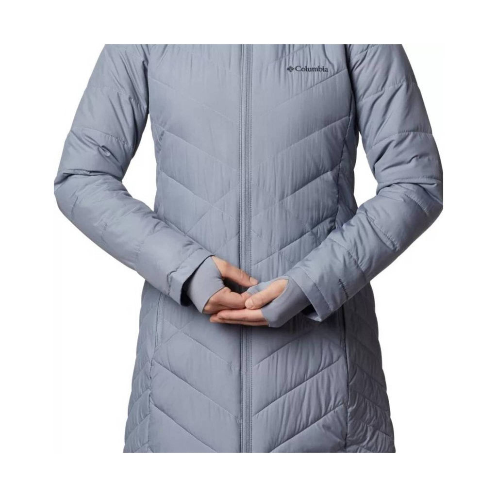 Columbia Women's Heavenly Long Hooded Jacket - Tradewinds Grey - Lenny's Shoe & Apparel