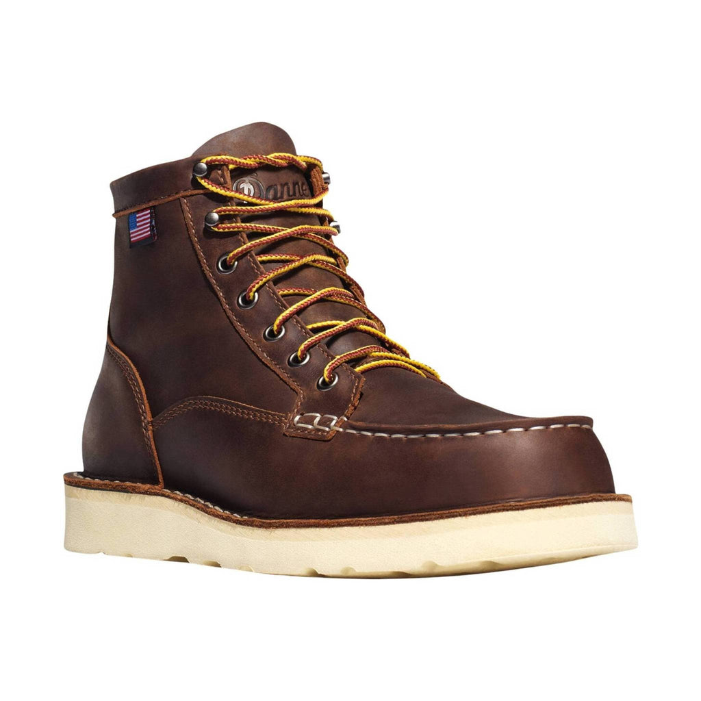 Danner Men's Bull Run 6 Inch Moc Toe Work Boot - Brown - Lenny's Shoe & Apparel