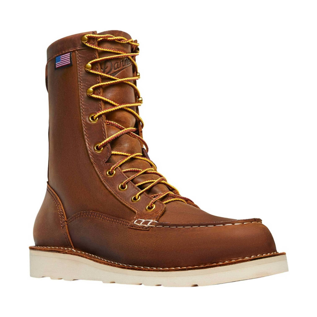 Danner Men's Bull Run 8 Inch Moc Toe Work Boot - Tobacco - Lenny's Shoe & Apparel