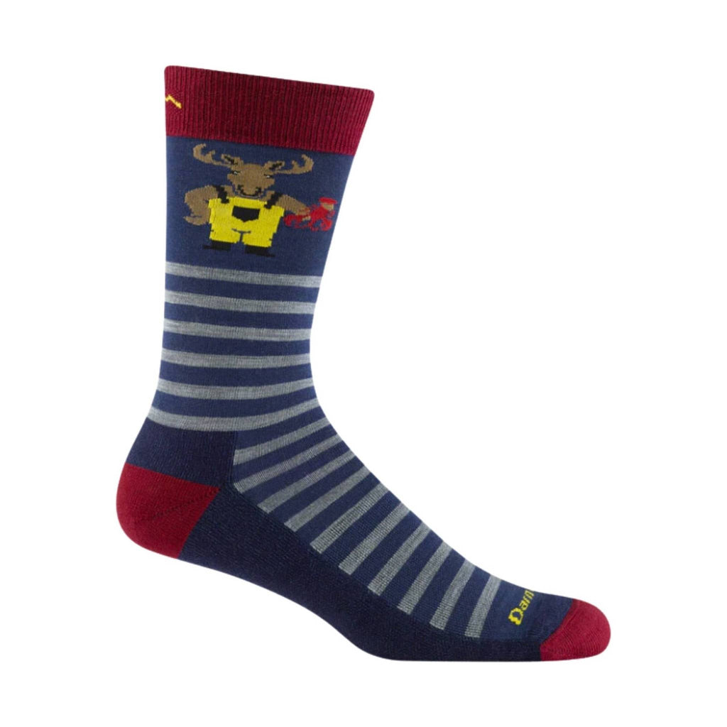 Darn Tough Vermont Men's Wild Life Crew Lightweight Lifestyle Sock - Storm - Lenny's Shoe & Apparel