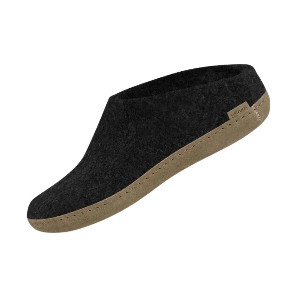 Glerups Slip On With Leather Sole Slipper - Charcoal - Lenny's Shoe & Apparel