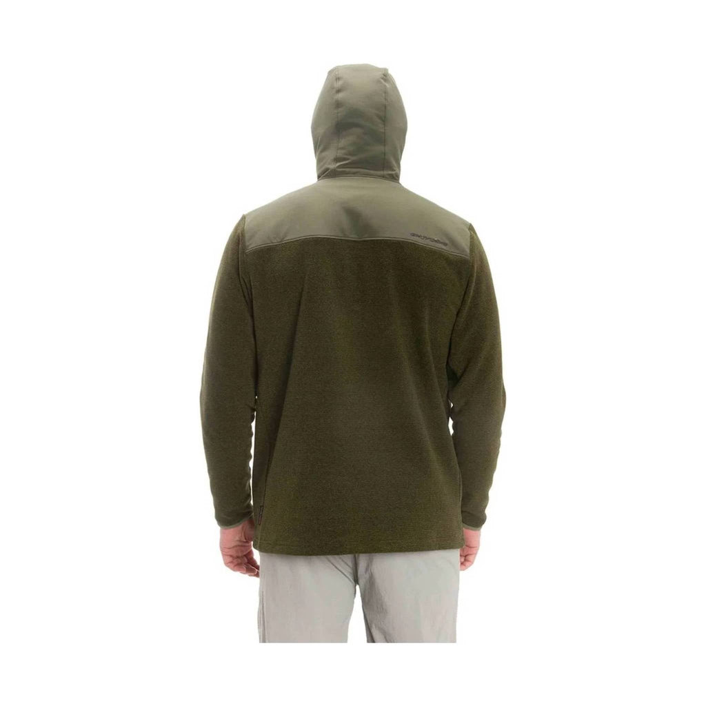 Grundens Men's Bering Pro Quarter Zip Hoodie - Deep Lichen - Lenny's Shoe & Apparel