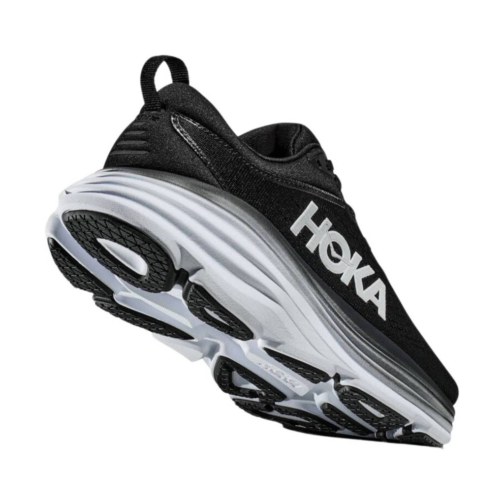 HOKA Men's Bondi 8 - Black/White - Lenny's Shoe & Apparel