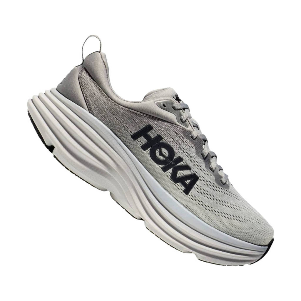 HOKA Men's Bondi 8 - Sharkskin/Harbor Mist - Lenny's Shoe & Apparel