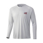 Huk Men's Bars Pursuit Long Sleeve Shirt - Oyster - Lenny's Shoe & Apparel