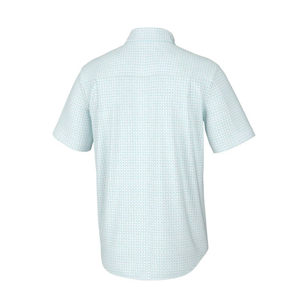 Huk Men's Tide Point Break Short Sleeve Minicheck - Island Paradise - Lenny's Shoe & Apparel