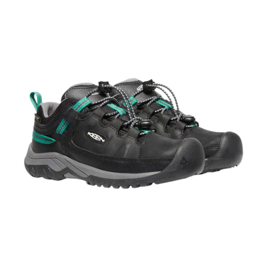 KEEN Big Kids' Targhee Low - Black /Star White - Lenny's Shoe & Apparel