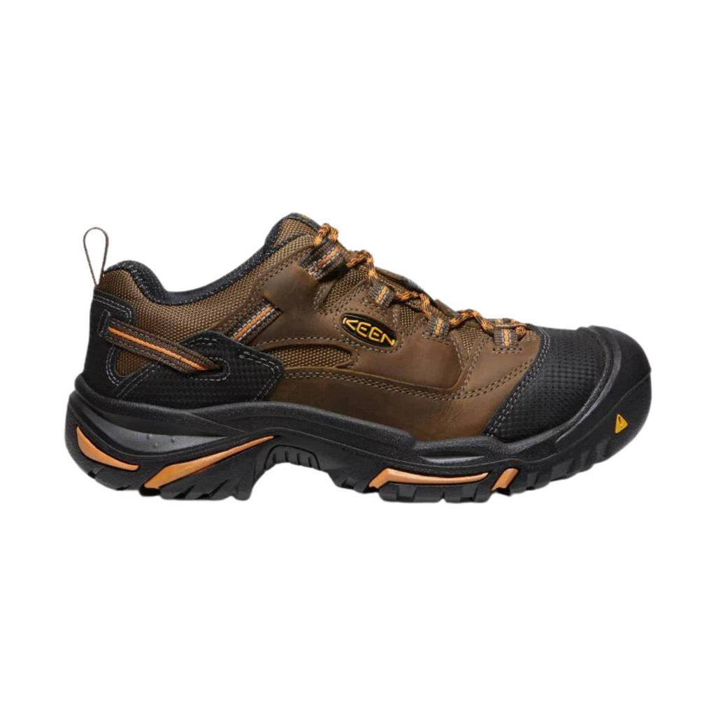 KEEN Utility Men's Braddock Low Soft Toe Work Shoe - Cascade/Orange Ochre - Lenny's Shoe & Apparel