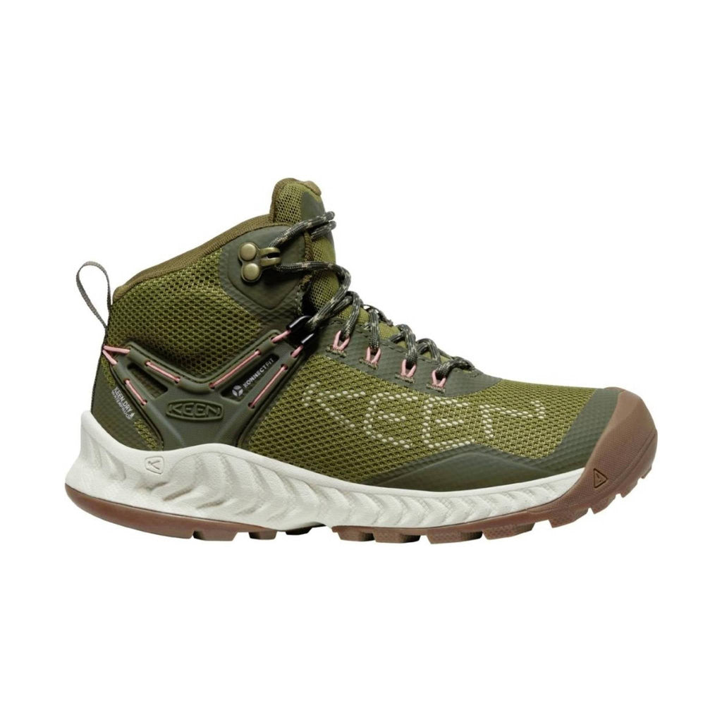 KEEN Women's NXIS EVO Waterproof Boot - Olive Drab/Birch - Lenny's Shoe & Apparel