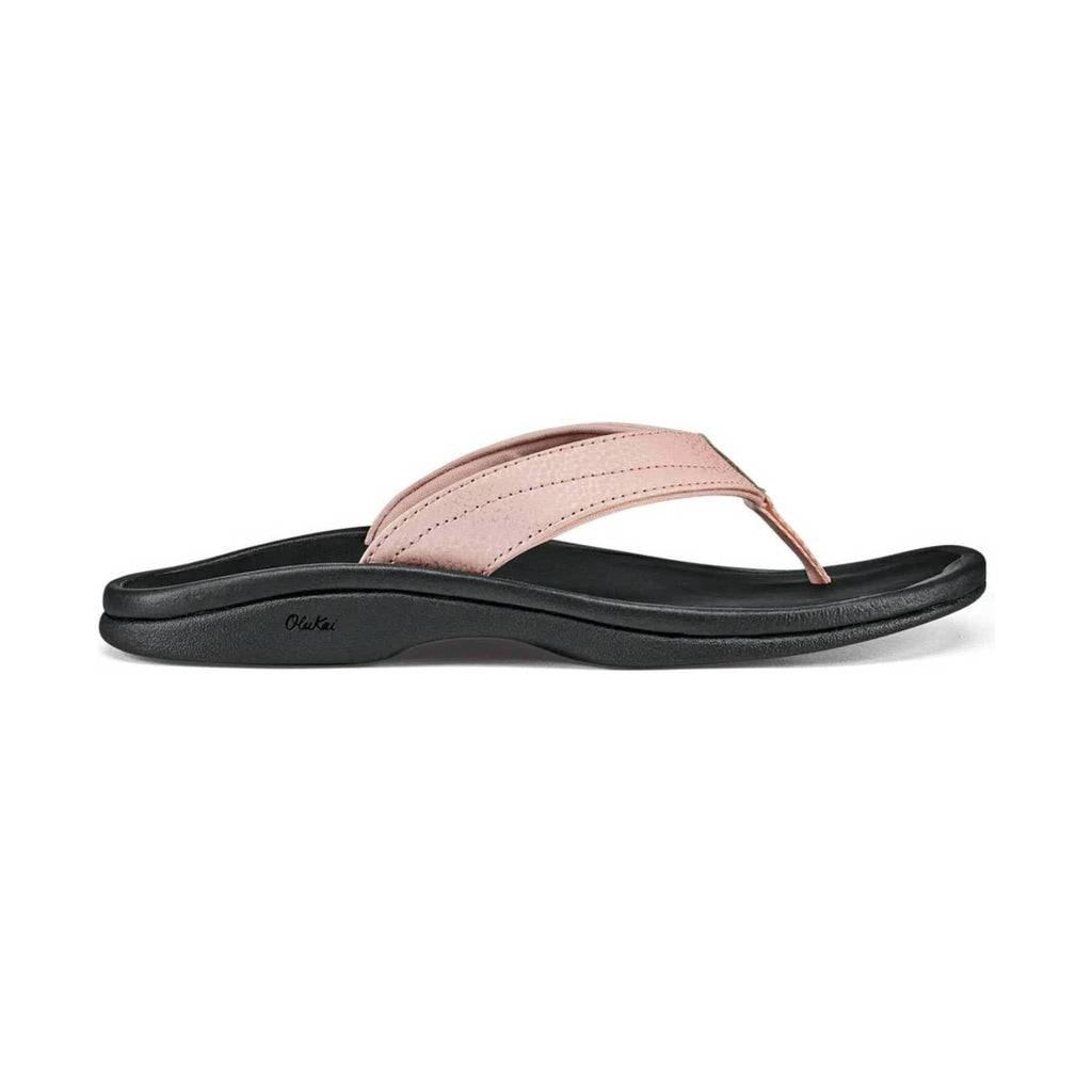 Olukai Women's Ohana Flip Flop - Petal Pink/Black - Lenny's Shoe & Apparel