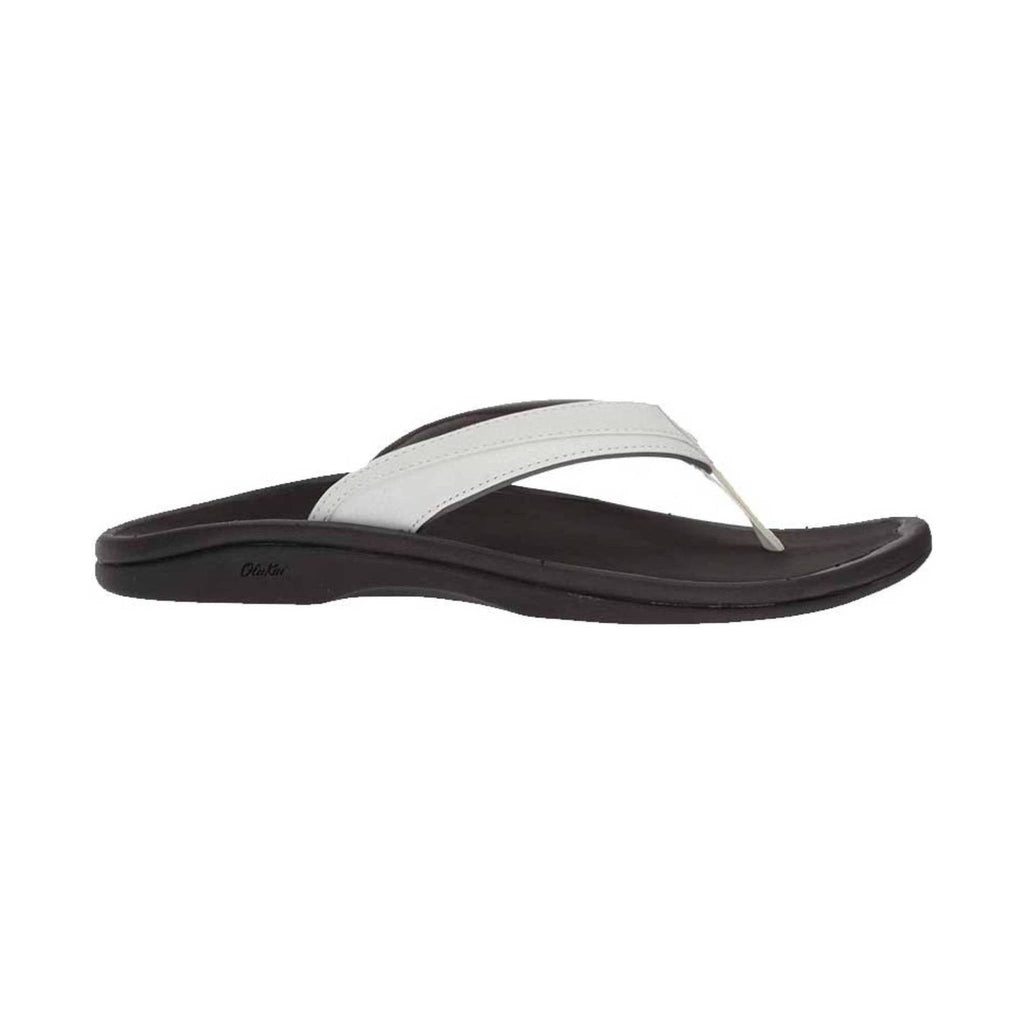 Olukai Women's Ohana Flip Flop - White/Black - Lenny's Shoe & Apparel