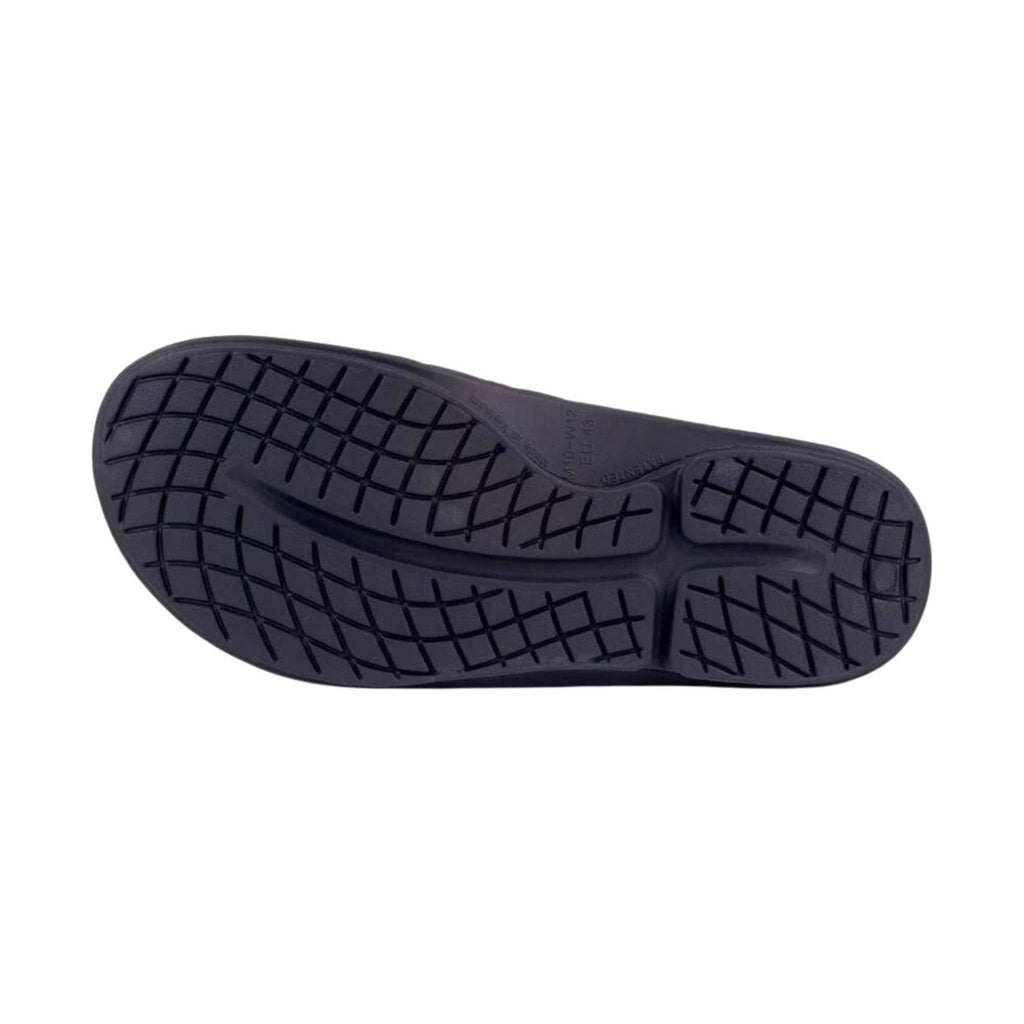 OOfos OOahh Sport Flex Slide - Matte Black - Lenny's Shoe & Apparel