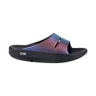 OOfos Women's OOahh Luxe Slide - Midnight Spectre - Lenny's Shoe & Apparel