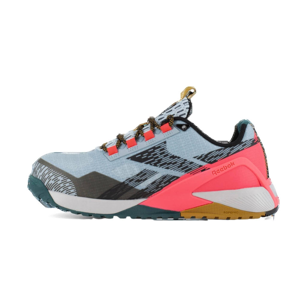 Reebok Work Women's Athletic Work Shoe Composite Toe - Blue/Salmon - Lenny's Shoe & Apparel