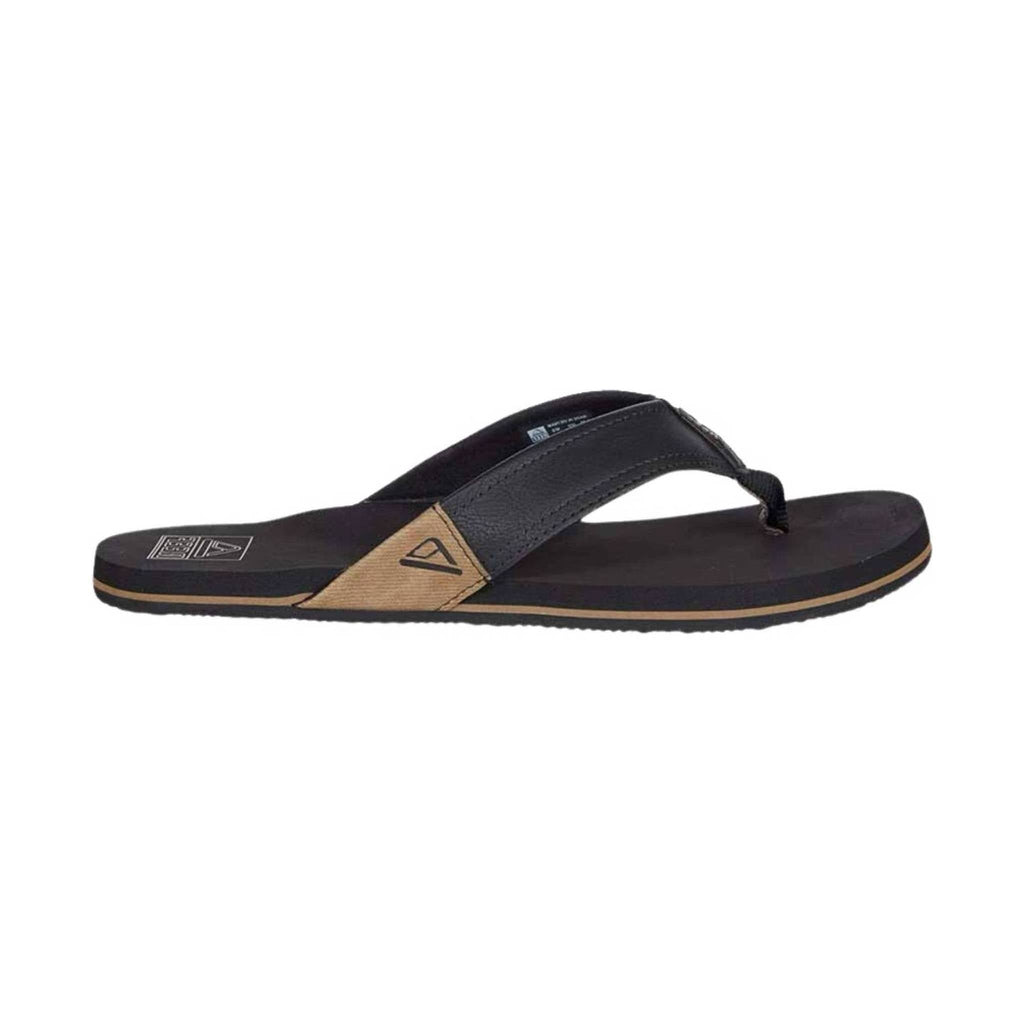 Reef Men's Newport Flip Flop - Black/Tan - Lenny's Shoe & Apparel