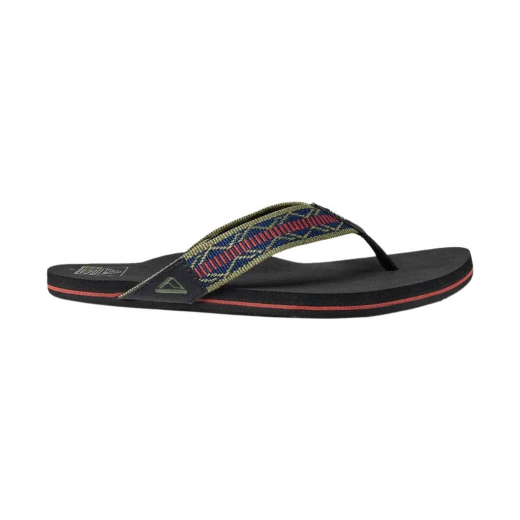 Reef Men's Newport Woven Flip Flop - Navy/red - Lenny's Shoe & Apparel