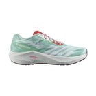 Salomon Women's Aero Volt Running Shoe - Yucca/White/Poppy Red - Lenny's Shoe & Apparel