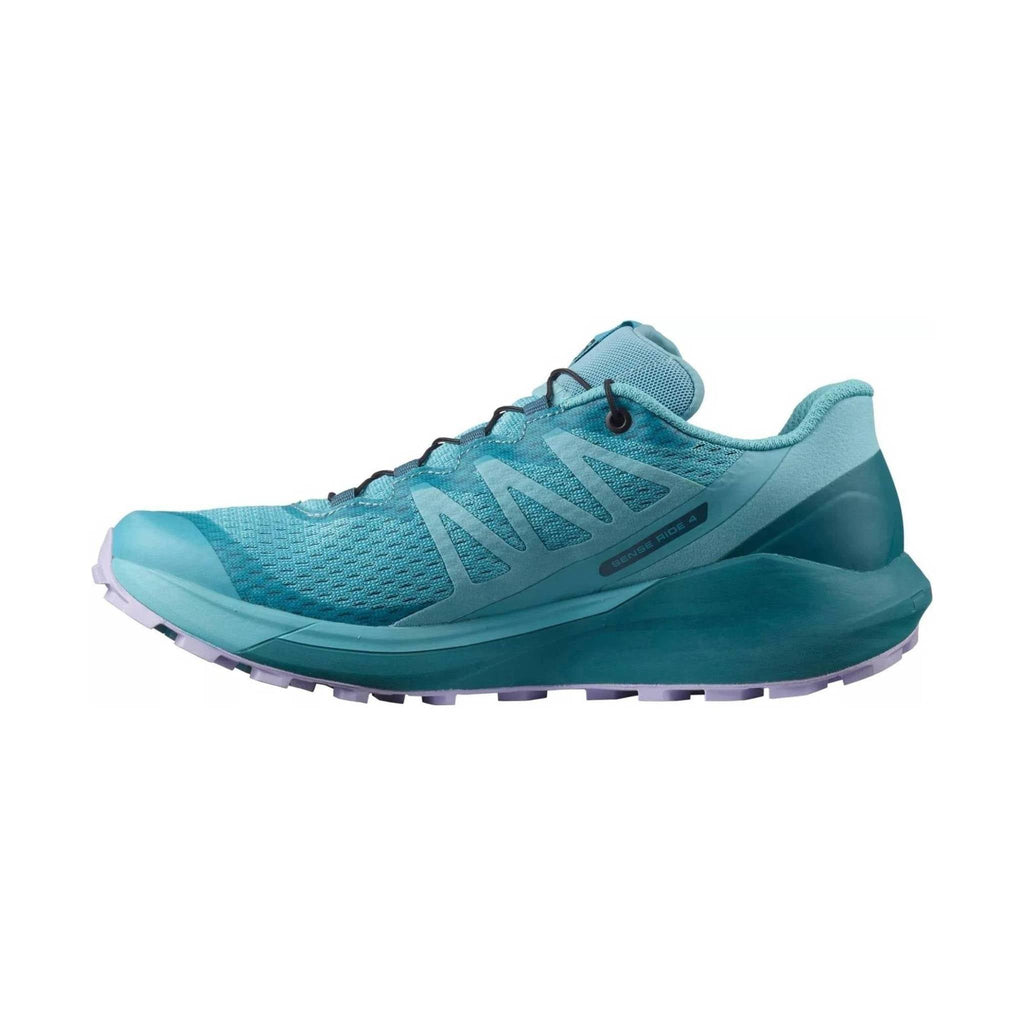 Salomon Women's Sense Ride 4 Running Shoes - Delphinium Blue/Mallard Blue/Lavender - Lenny's Shoe & Apparel