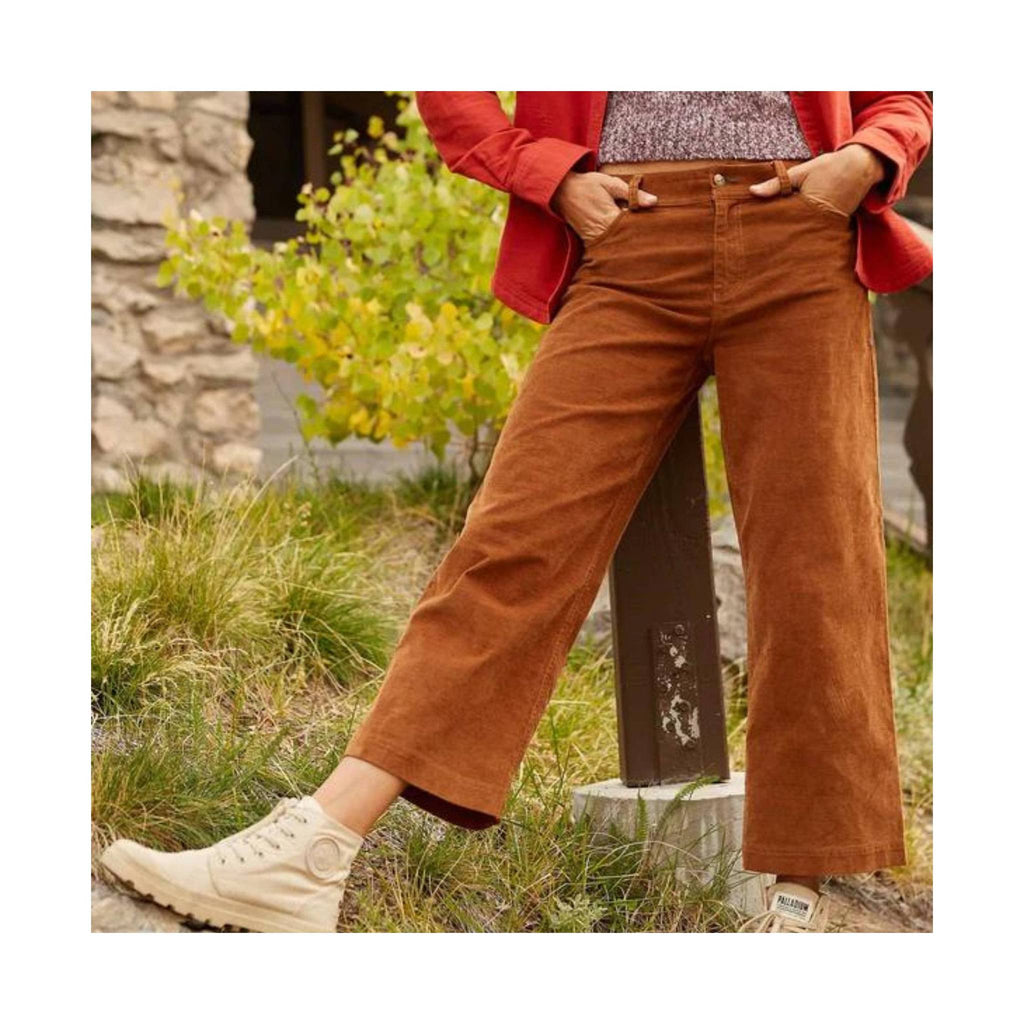 Toad & Co Women's Karuna Cord Wide Leg Pant - Brown Sugar - Lenny's Shoe & Apparel