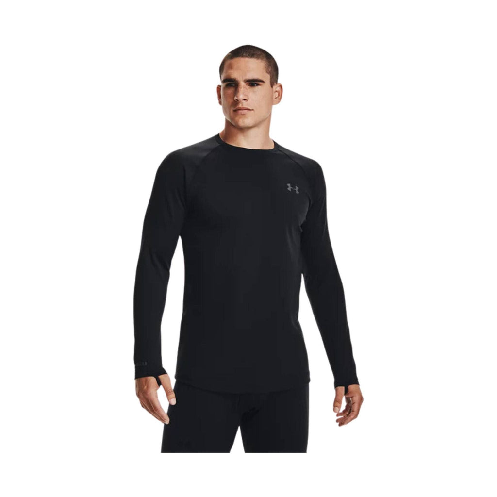 Under Armour Men's Base 3.0 Crew - Black - Lenny's Shoe & Apparel