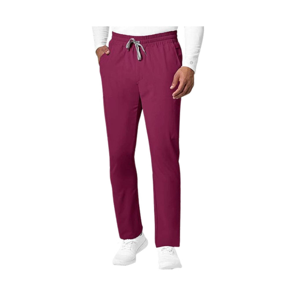 WonderWink Men's Slim Cargo Scrub Pants - Wine - Lenny's Shoe & Apparel