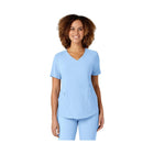 WonderWink Women's Renew V Neck Scrub Top - Powder Blue - Lenny's Shoe & Apparel