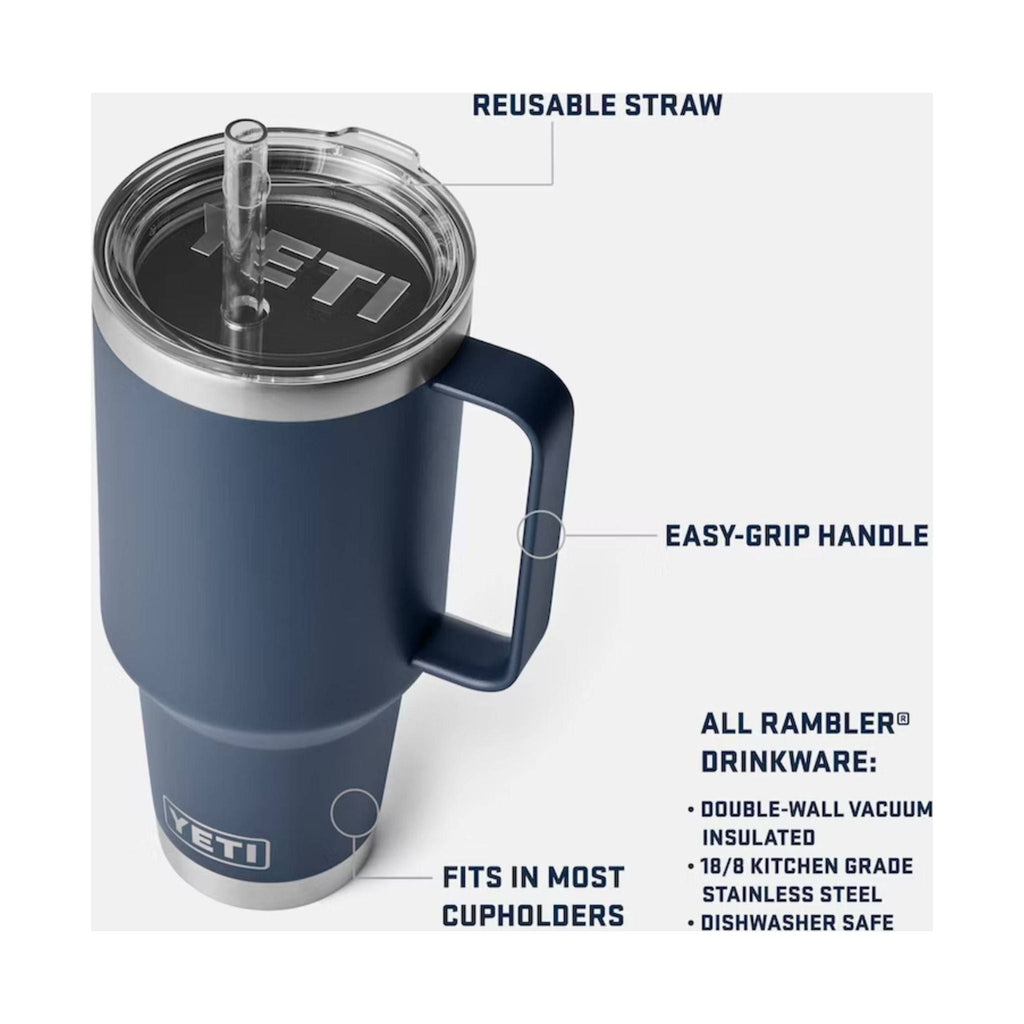 YETI Rambler 42 oz Straw Mug - Navy - Lenny's Shoe & Apparel